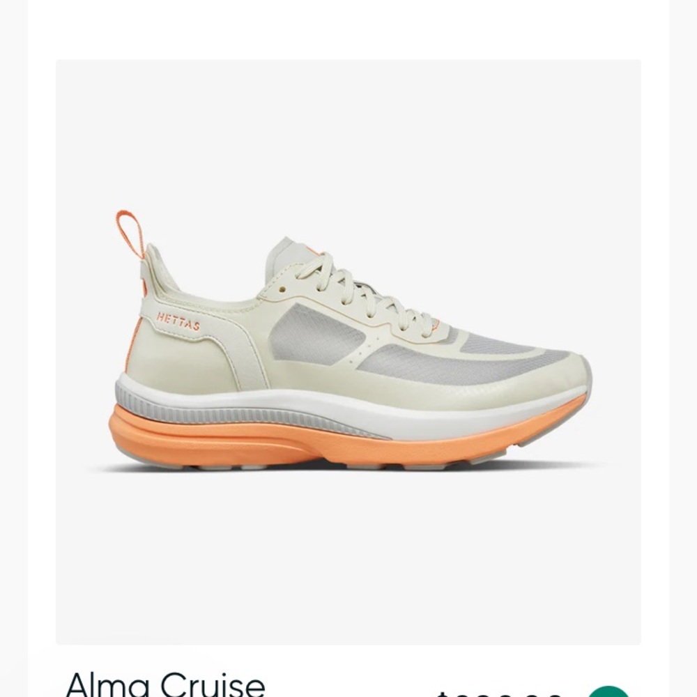 Hetta's Alma Cruise Sneakers - Cream and Orange